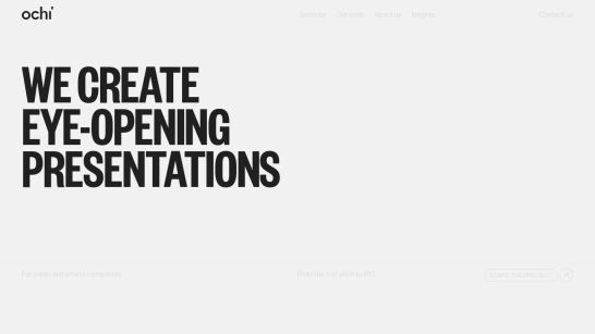 Ochi - Presentation design agency